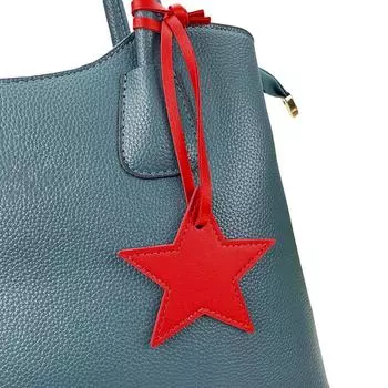 1 шт. PU кожа мода пятиконечная звезда подарочная сумка кулон пряжка багаж кулон аксессуары брелок