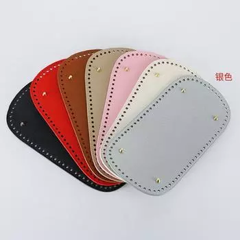 1 шт. PU кожаная сумка аксессуары кошелек основа ручная работа овальная сумка-тоут своими руками дно чёрный