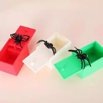 1 шт., пугало для паука, спрятанное в коробке, забавная игрушка для Хэллоуина, шутка-шутка, игрушки в подарок