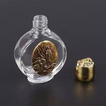 1 шт. пустая бутылка для святой воды Иисуса, религиозная бутылка, принадлежности для христианского крещения, многоразовая портативная косметическая упаковка, пустая бутылка Style 01