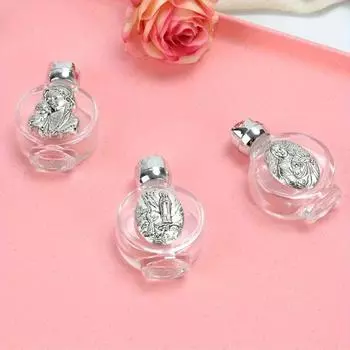 1 шт. пустая бутылка для святой воды с изображением Иисуса, религиозная бутылка для креста, принадлежности для христианского крещения, флакон для духов Virgin and Child