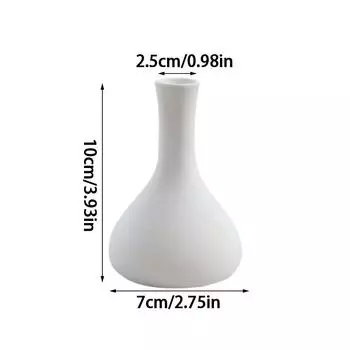 1 шт. пустая керамическая ваза маленькая ваза керамические поделки сухоцвет украшение своими руками белый