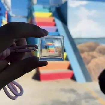 1 шт. пустой акриловый пиксельный фильтр брелок прозрачная рамка брелок пара годовщина выпускной сумка кулон Diy аксессуары