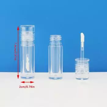 1 шт. пустой портативный 5 мл толстый тюбик для блеска для губ пластиковый тюбик для блеска для губ прозрачный косметический упаковочный контейнер