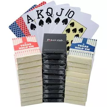 1 шт. ПВХ Баккара Техасский Холдем Пластиковый водонепроницаемый скраб Игральные карты Карты для покерного клуба Настольные игры 8,8X6,3 см Инструмент для фокусов