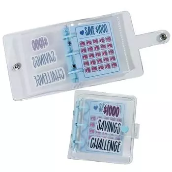 1 шт. ПВХ прозрачный вкладыш лист бухгалтерская книга 3 отверстия кошелек блокнот сбережения книги деньги карты переплет сумка ваучеры