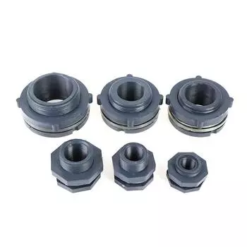 1 шт. ПВХ соединитель для резервуара для воды, резьбовые соединители для резервуара для воды, дренаж