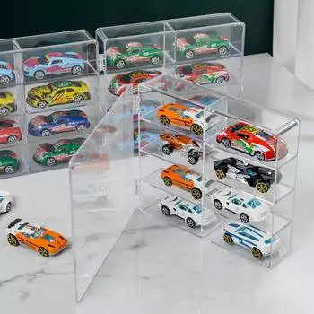 1 шт., пылезащитные акриловые игрушки Hotwheels, модель автомобиля 1:64 Стойка для витрины