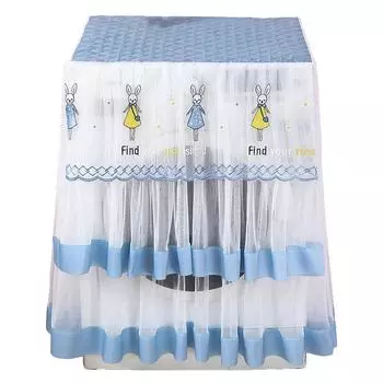 1 шт. пылезащитный чехол из кружева полиэстера дышащий чехол для стиральной машины прозрачное защитное полотенце универсальный