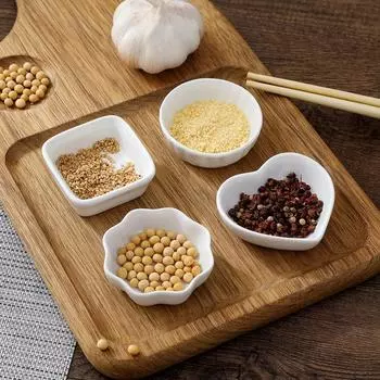 1 шт. японская белая керамическая посуда кухонная приправа соус уксус многоразовые тарелки для тушеного мяса