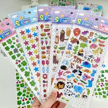 1 шт. японские ретро милые мультяшные животные еда пузырь 3D наклейки кавайные девушки скрапбукинг журнал DIY украшения детские игрушки наклейки