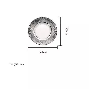 1 шт. японский стиль высококачественная стеклянная посуда для дома кухня отель ресторан принадлежности стейк салат фрукты соломенная шляпа тарелка