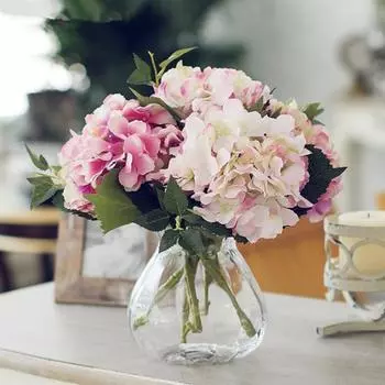 1 шт. яркий широкий применение стильный декоративный реквизит для фотосъемки поддельный цветок гортензии поддельный цветок