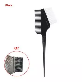 1 шт. расческа для краски для волос, домашний незаменимый инструмент «сделай сам», парикмахерское масло, расческа с кистью, окраска 1(Black)