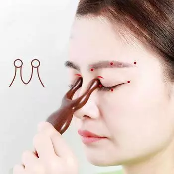 1 шт., расческа для массажа меридианов тела, лица, глаз, плеч, шеи, иглоукалывание, терапия, кровообращение, массажный инструмент Гуаша onesize