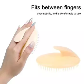 1 шт. расческа ручная щетка для массажа кожи головы шампунь мытье расческа насадка для душа мини-головка для волос меридиан массаж широкий зуб