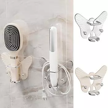 1 шт., расческа в форме бабочки, органайзер для хранения щипцов для завивки, держатель для зубных щеток, клейкий крючок без дрели