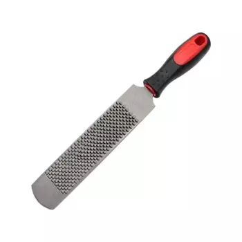 1 шт. рашпиль для копыт, подковообразный напильник с резиновой ручкой, инструмент для кузнеца из углеродистой стали для копыт лошадей/коз/коров/ослов/животных, прочный 8 inch