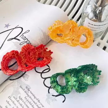 1 шт. Распродажа Случайный нишевый подбор цветов Изогнутая луна Ацетатная заколка-краб Большая для длинных волос Ацетатная заколка-акула Зажим для волос Аксессуар для волос 1PC