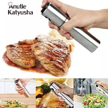 1 шт., распылитель масла из нержавеющей стали, распылитель оливкового масла, банка для распыления масла, распылитель