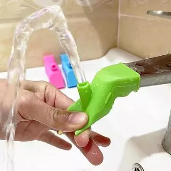 1 шт. расширительный смеситель для раковины в ванной комнате с резиновым эластичным удлинителем водопроводного крана-аксессуар для кухонного смесителя для легкой ручной стирки 1pc зелёный