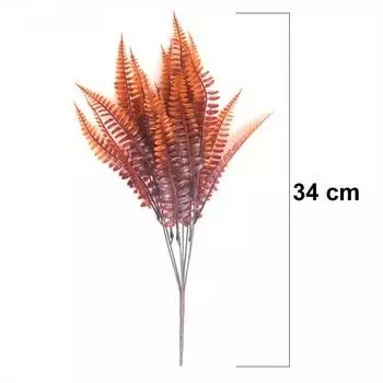 1 шт. Растения ручной работы Искусственные папоротники Зеленые листья Имитированные цветы Уличная Свадьба Офис Дома Обеденный стол Декор Двор коричневый