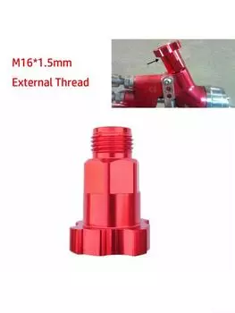 1 шт., разъем адаптера, адаптер для автомобильной краски, чашка для распылителя, 1 шт., алюминий