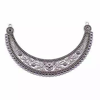 1 шт., разъем для ожерелья, компоненты ювелирных изделий, аксессуары, античное серебро, цвет цинкового сплава, 110X70 мм