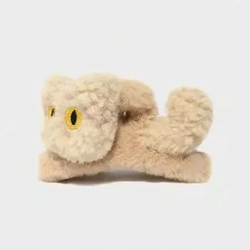 1 шт. разноцветная женская и девичья осенне-зимняя плюшевая объемная кошка, большого размера, милая заколка-клип, заколка-акула, заколка-краб для волос