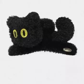 1 шт. разноцветная женская и девичья осенне-зимняя плюшевая объемная кошка, большого размера, милая заколка-клип, заколка-акула, заколка-краб для волос