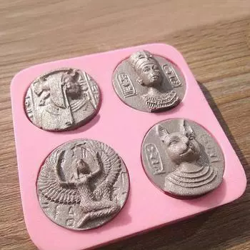 1 шт., разные цвета, Египетский Сфинкс, Фараон, силиконовая форма для торта, инструменты для украшения торта, формы для печенья, шоколада, формы для помадки розовый