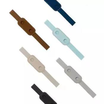 1 шт. Регулируемая эластичная лента держатель для ручки цветной чехол из искусственной кожи чехол для ручки эластичный держатель для ручки для блокнота съемный чёрный