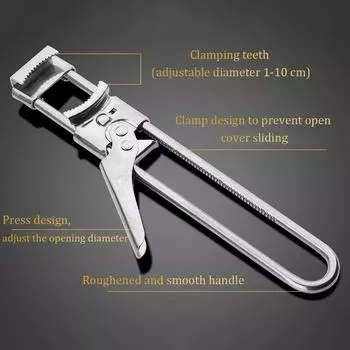 1 шт. регулируемая открывалка для бутылок открывалка для банок универсальная открывалка для консервных банок штопор из нержавеющей стали