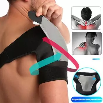 1 шт., регулируемая поддержка плеч, подтяжка, поясной ремень, обертка из неопрена, компрессионные рукава на плечо, подтяжка на спине, 1 шт.