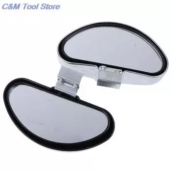 1 шт. Регулируемое зеркало слепой зоны, выпуклые зеркала, парковка, чистая зона, широкоугольное зеркало заднего вида 10,5*5,5 см чёрный