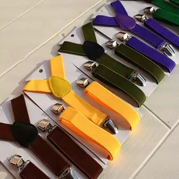 1 шт., регулируемые эластичные подтяжки с Y-образной спинкой для мальчиков, новые детские клипсы для девочек чёрный