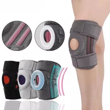 1 шт. Регулируемые наколенники, наколенник, наколенник, EVA, пружинный, баскетбольный, беговой, компрессионный, поддержка колена, спорт, волейбол, теннис