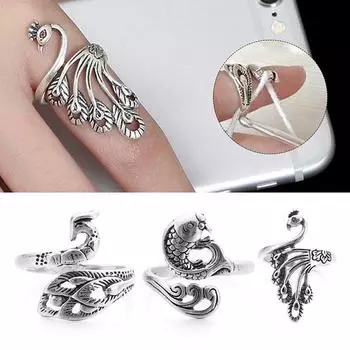 1 шт. регулируемые наперстки для пряжи, регулировка износа пальцев, вязальная петля, вязаные кольца, петля для вязания крючком