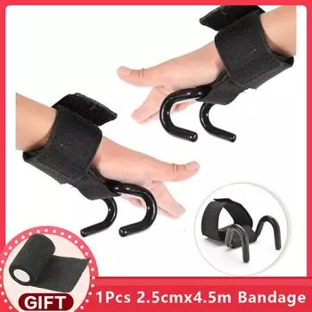 1 шт. регулируемые прочные стальные крючковые ручки ремни для поднятия тяжестей силовые тренировки тренажерный зал фитнес черные запястья поддержка подъемные ремни