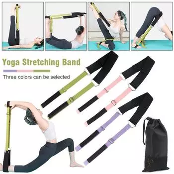 1 шт. регулируемый эластичный эспандер для йоги, домашний тренажерный зал, тренировки, эластичный пояс Pitales фиолетовый