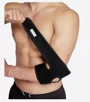 1 шт. регулируемый бандаж для поддержки локтя, прочный баскетбольный спортивный эластичный протектор для облегчения боли при травмах локтя