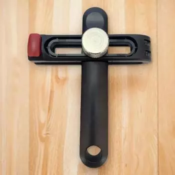 1 шт. Регулируемый инструмент для резки кожаных полосок с прозрачной шкалой, резак для кожи, ручной инструмент для кожевенного ремешка 1pcs