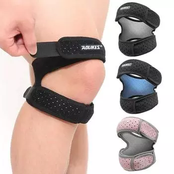 1 шт. регулируемый наколенник на колено поддержка колена для бега артрит джемпер теннис баскетбол облегчение боли в колене M