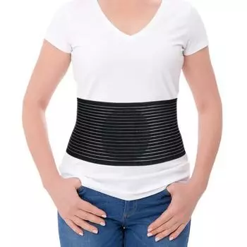 1 шт. Регулируемый пояс для пупочной грыжи из спандекса - абдоминальный поддерживающий бандаж для пупка, вентральных и паховых грыж M