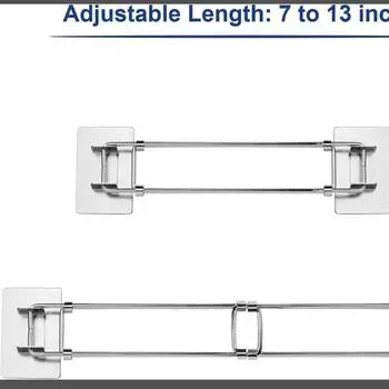 1 шт., регулируемый стержень из нержавеющей стали для душевого уголка для хранения на колесах для кемпера