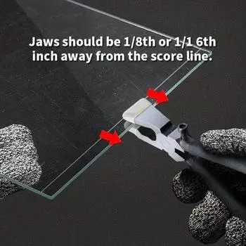 1 шт. Регулируемый винт, сверхпрочные плоские насадки, плоскогубцы с резиновыми наконечниками для стеклянных бегунов длиной 8 дюймов, инструмент для разрушения витражной мозаики