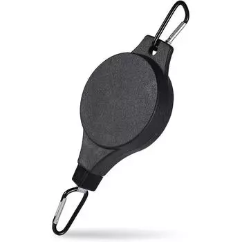 1 шт. Регулируемый выдвижной подвес для растений с карабином - Прочный пластик, Легкая сборка, Установка без инструментов для помещения чёрный