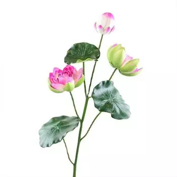 1 шт. реквизит для фотосъемки миниатюрный ландшафт украшение дома зеленые растения искусственные цветы лотос