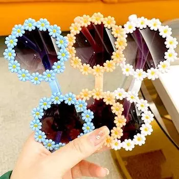 1 шт. реквизит для фотосессии детский декор очаровательные солнечные очки в круглой оправе для мальчиков для девочек милые свежие