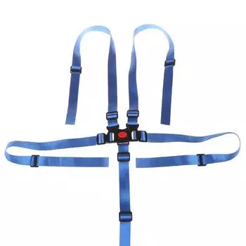 1 шт. ремень безопасности для детской коляски, детские пятиточечные ремни безопасности, автомобильное сиденье для сна, фиксированные ремни безопасности для малышей чёрный